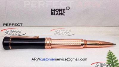 Perfect Replica Newest Bonheur Nuit Black Rose Gold Fineliner Pen-Mont Blanc Copy Pens